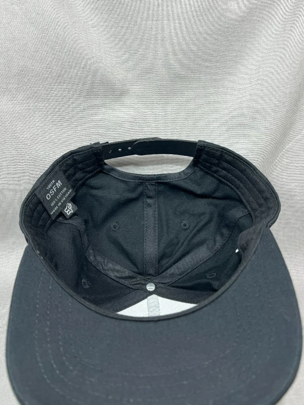 Fox Racing Pro Circuit Baseball Youth Hat OSFM Black Motocross Snapback Cap
